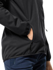 Jack Wolfskin Windhain Hoody Kadın Siyah Softshell Jack Wolfskin Windhain Hoody Kadın Siyah Softshell