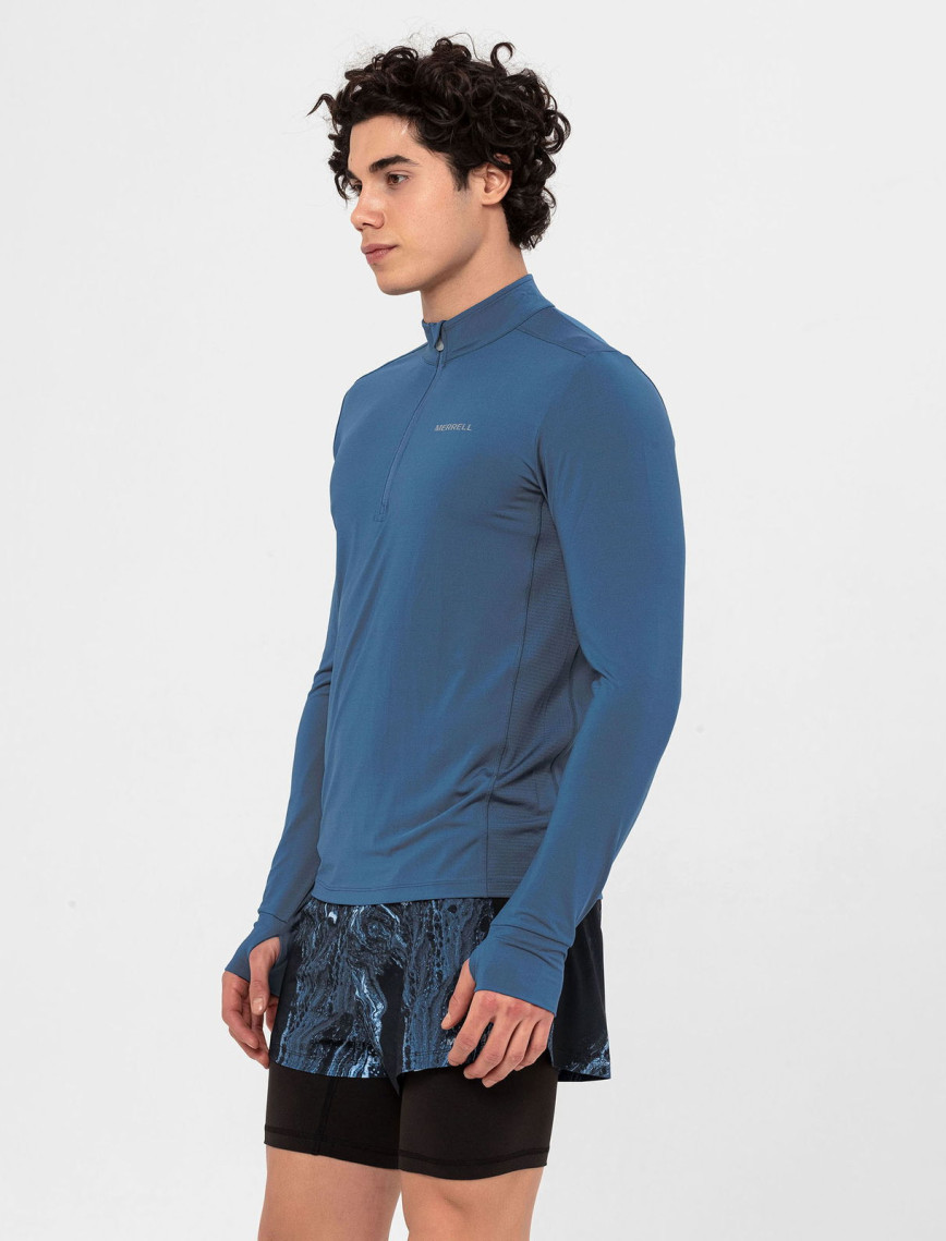 Merrell Triac Erkek Mavi Tişört Merrell Triac Erkek Mavi Tişört