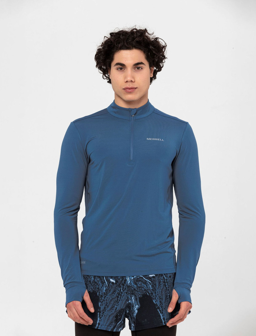 Merrell Triac Erkek Mavi Tişört Merrell Triac Erkek Mavi Tişört