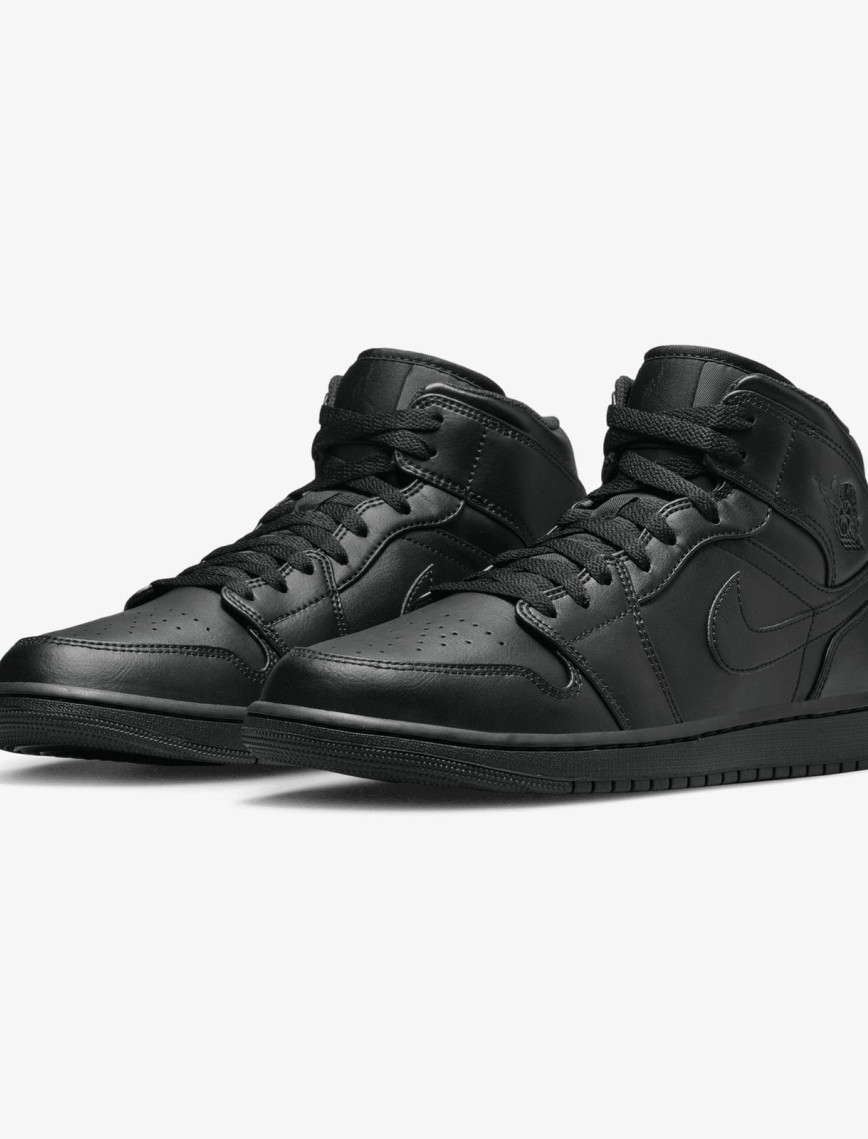 Jordan Air 1 Mid Siyah Spor Ayakkabı