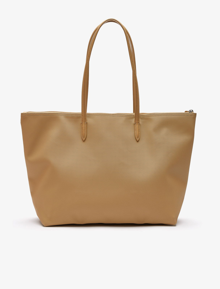 Lacoste Large L.12.12 Kadın Bej Omuz Çantası Lacoste Large L.12.12 Kadın Bej Omuz Çantası