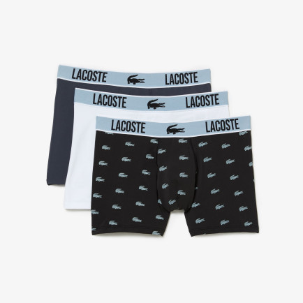 Lacoste Erkek 3'lü Renkli Boxer Lacoste Erkek 3'lü Renkli Boxer