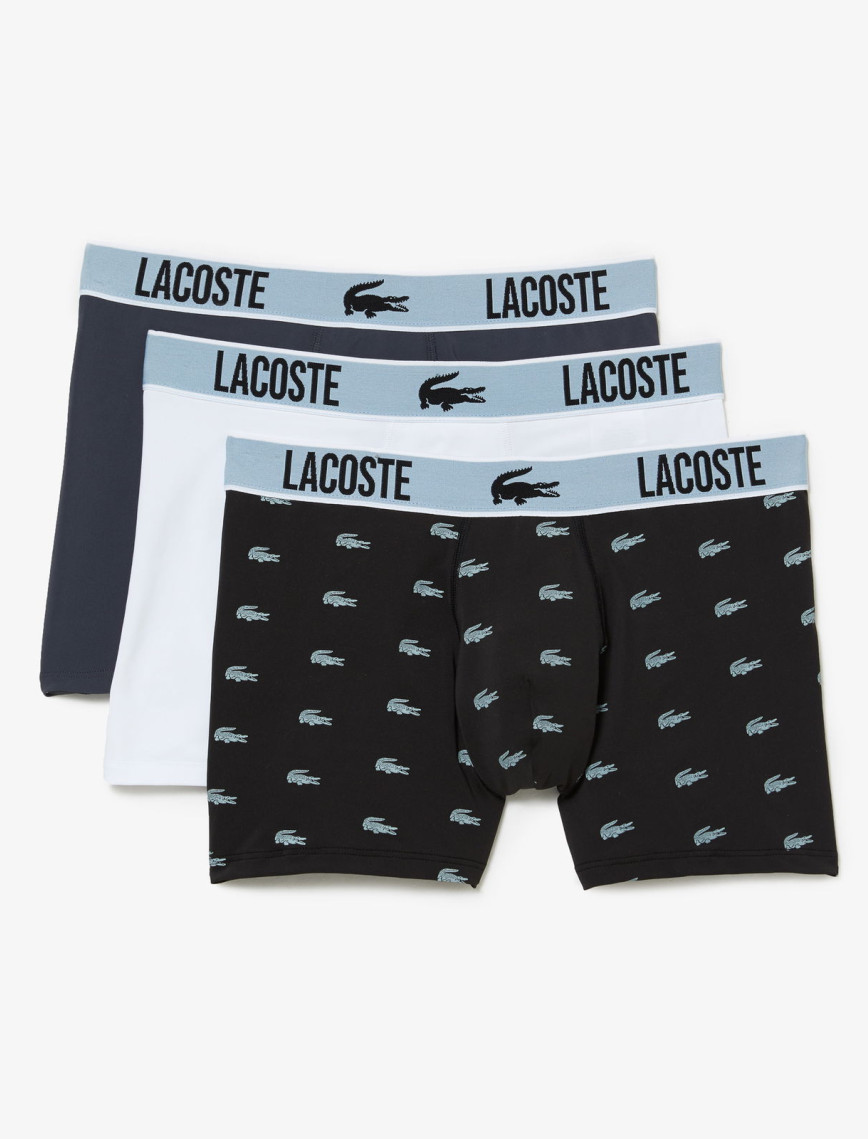 Lacoste Erkek 3'lü Renkli Boxer Lacoste Erkek 3'lü Renkli Boxer