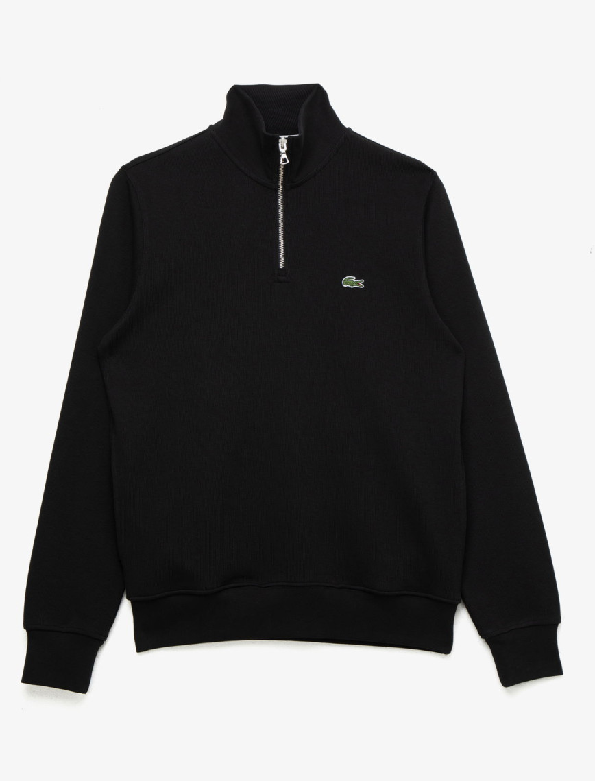 Lacoste Erkek Classic Fit Fermuarlı Siyah Sweatshirt Lacoste Erkek Classic Fit Fermuarlı Siyah Sweatshirt
