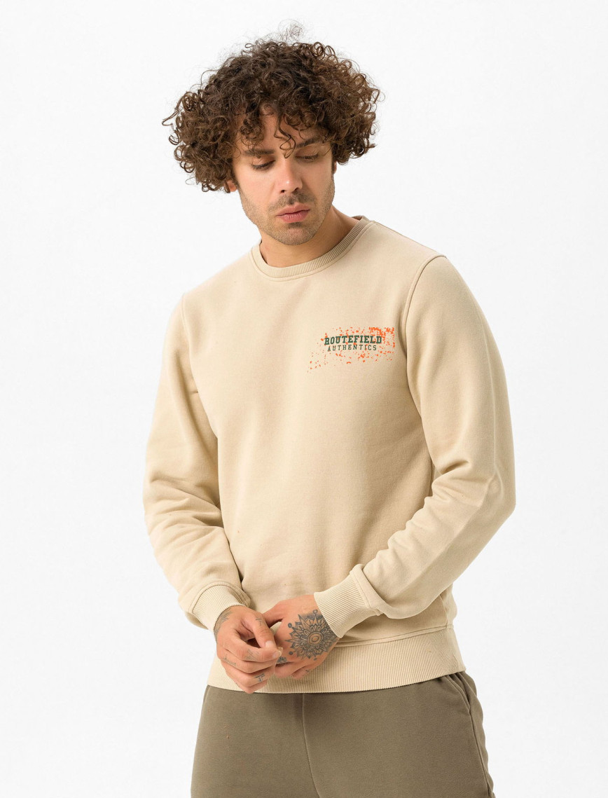 Routefield Hide Erkek Kahverengi Sweatshirt Routefield Hide Erkek Kahverengi Sweatshirt