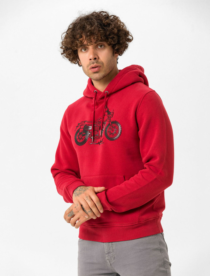 Routefield Erkek Sweatshirt Horst Bordo Routefield Erkek Sweatshirt Horst Bordo