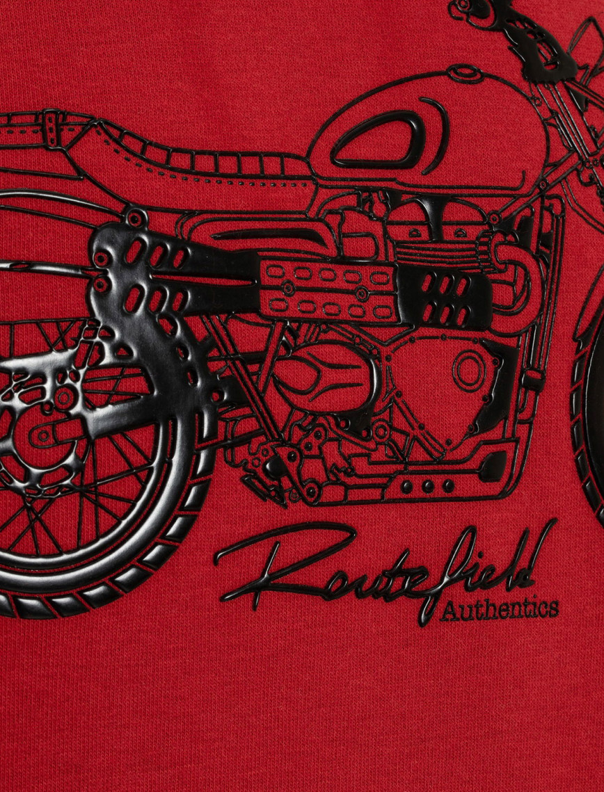 Routefield Erkek Sweatshirt Horst Bordo Routefield Erkek Sweatshirt Horst Bordo