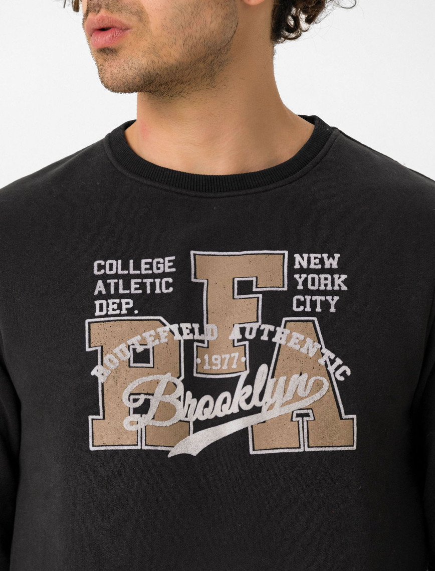 Routefield Holm Erkek Siyah Sweatshirt Routefield Holm Erkek Siyah Sweatshirt