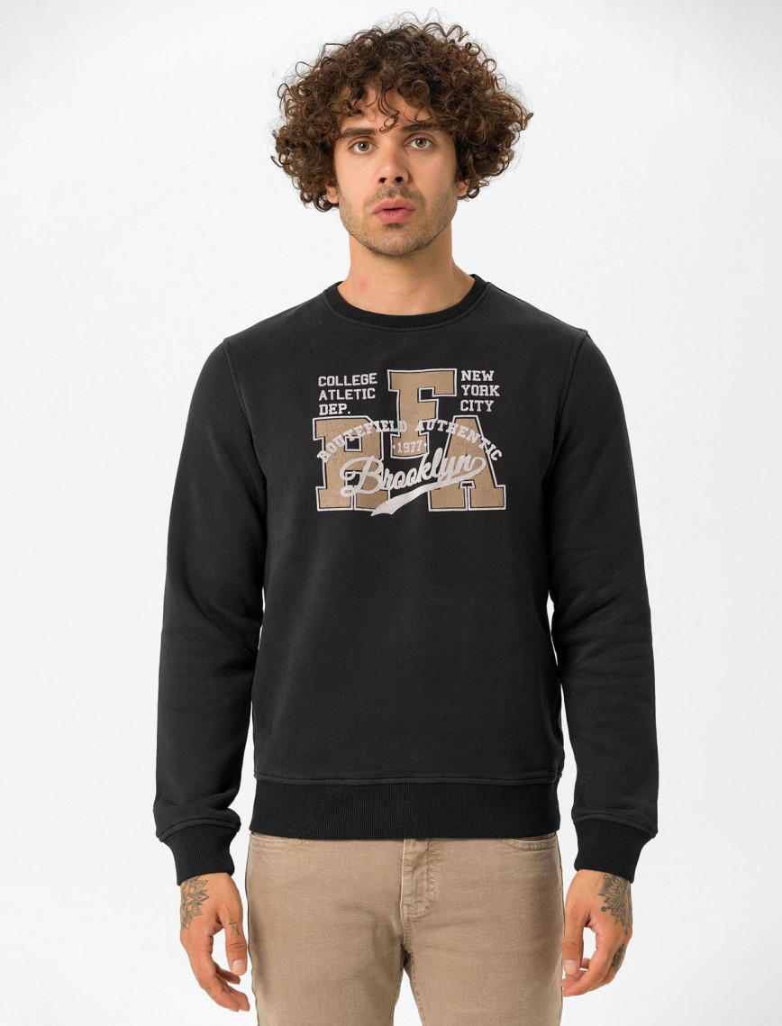 Routefield Holm Erkek Siyah Sweatshirt Routefield Holm Erkek Siyah Sweatshirt