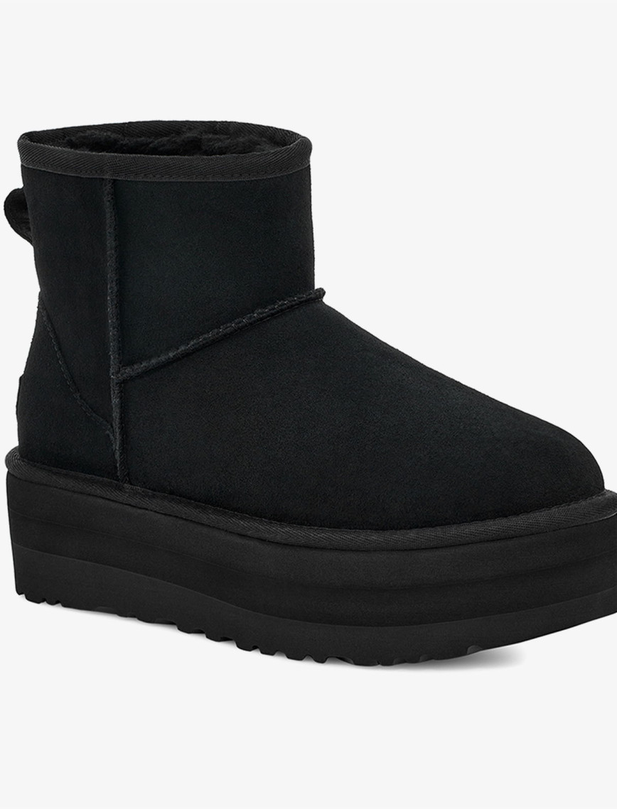 UGG Classic Mini Platform Kadın Siyah Bot UGG Classic Mini Platform Kadın Siyah Bot