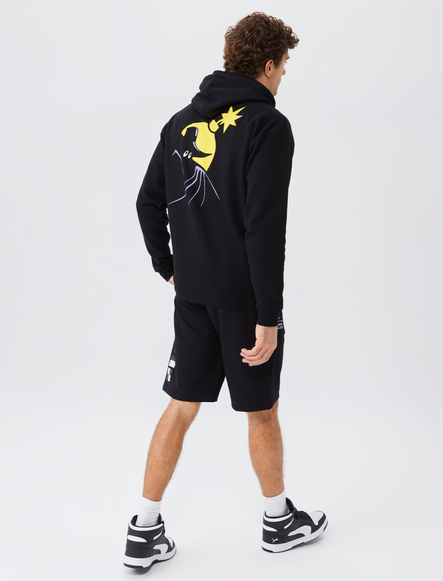 The Hundreds Midnight Erkek Siyah Hoodie The Hundreds Midnight Erkek Siyah Hoodie