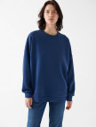 Mavi Lux Touch TENCEL TM Modal Lacivert Sweatshirt 168837-70491 Mavi Lux Touch TENCEL TM Modal Lacivert Sweatshirt 168837-70491