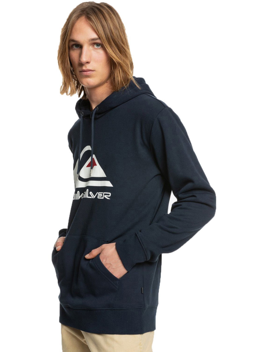 Quiksilver Big Logo Hood Erkek Mavi Sweatshirt Quiksilver Big Logo Hood Erkek Mavi Sweatshirt