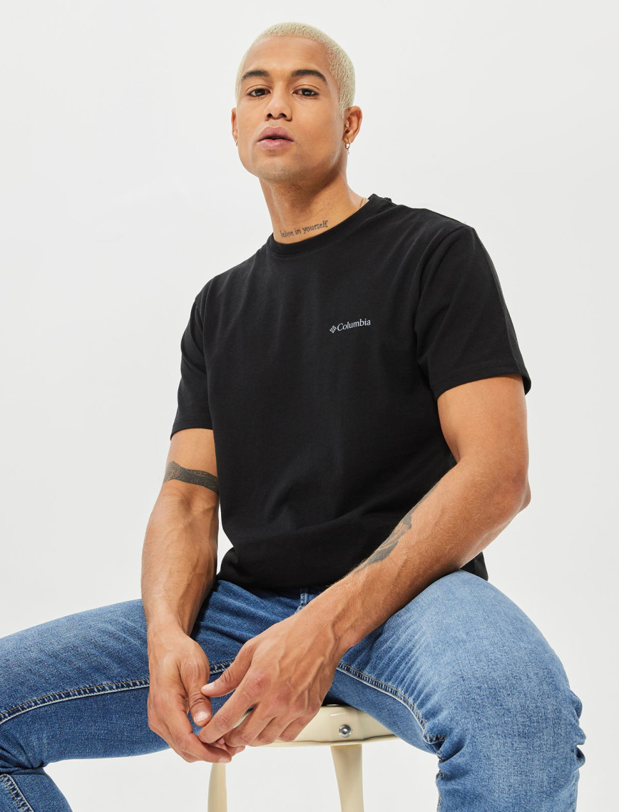 Columbia CSC Basic Logo Brushed Erkek Siyah T-Shirt Columbia CSC Basic Logo Brushed Erkek Siyah T-Shirt