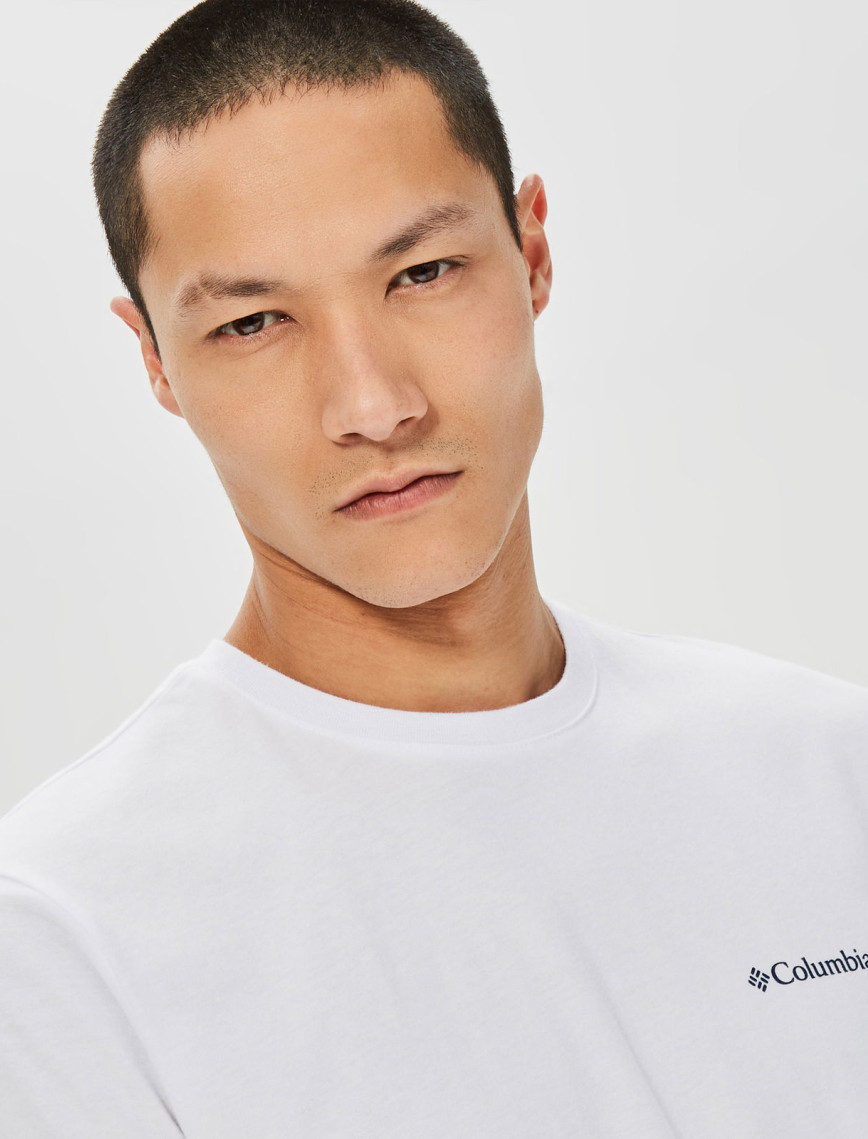 Columbia Basic Logo Brushed Erkek Beyaz Günlük T-Shirt Columbia Basic Logo Brushed Erkek Beyaz Günlük T-Shirt