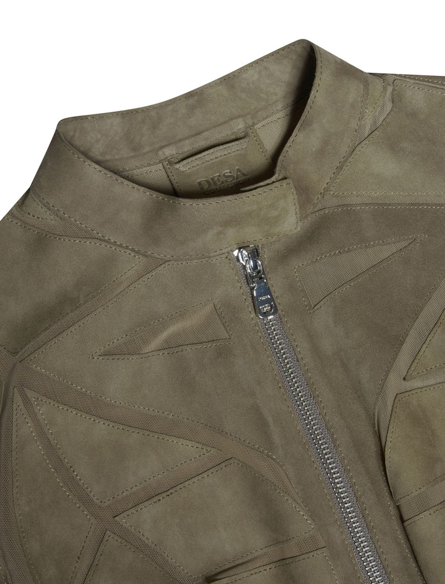 Origa Kadın Yaprak Panelli Deri Ceket Origa Kadın Yaprak Panelli Deri Ceket