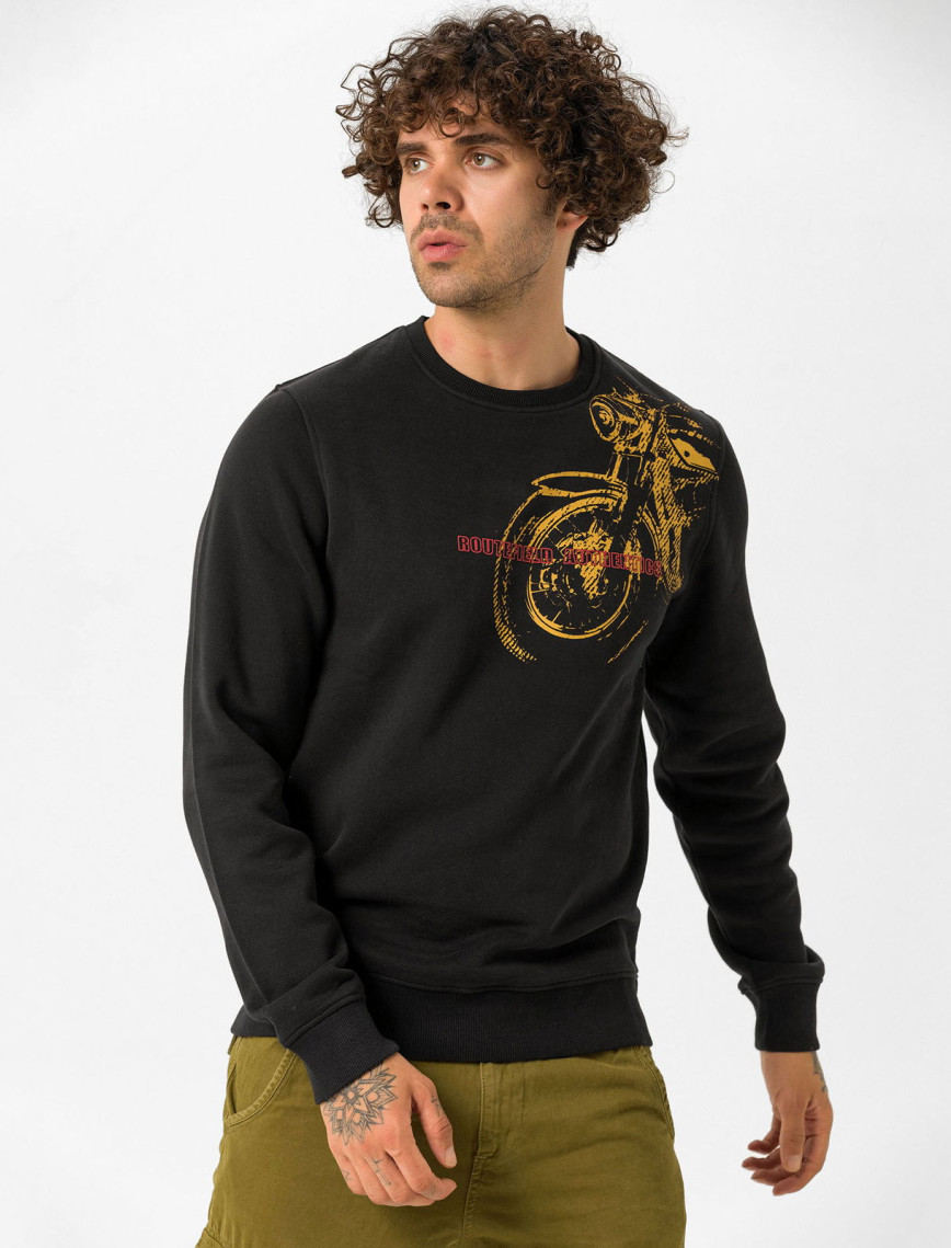 Routefield Harv Erkek Günlük Sweatshirt Siyah Routefield Harv Erkek Günlük Sweatshirt Siyah
