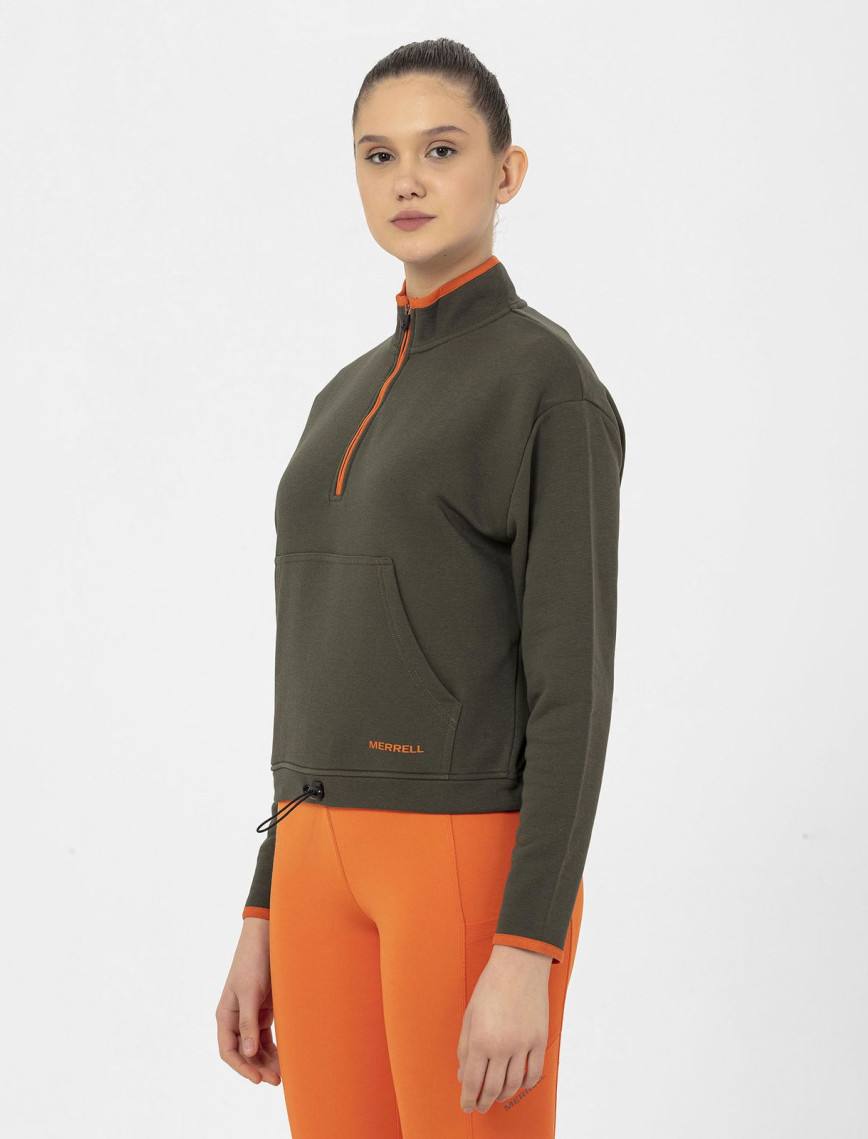 Merrell Sense Kadın Yeşil Sweatshirt Merrell Sense Kadın Yeşil Sweatshirt