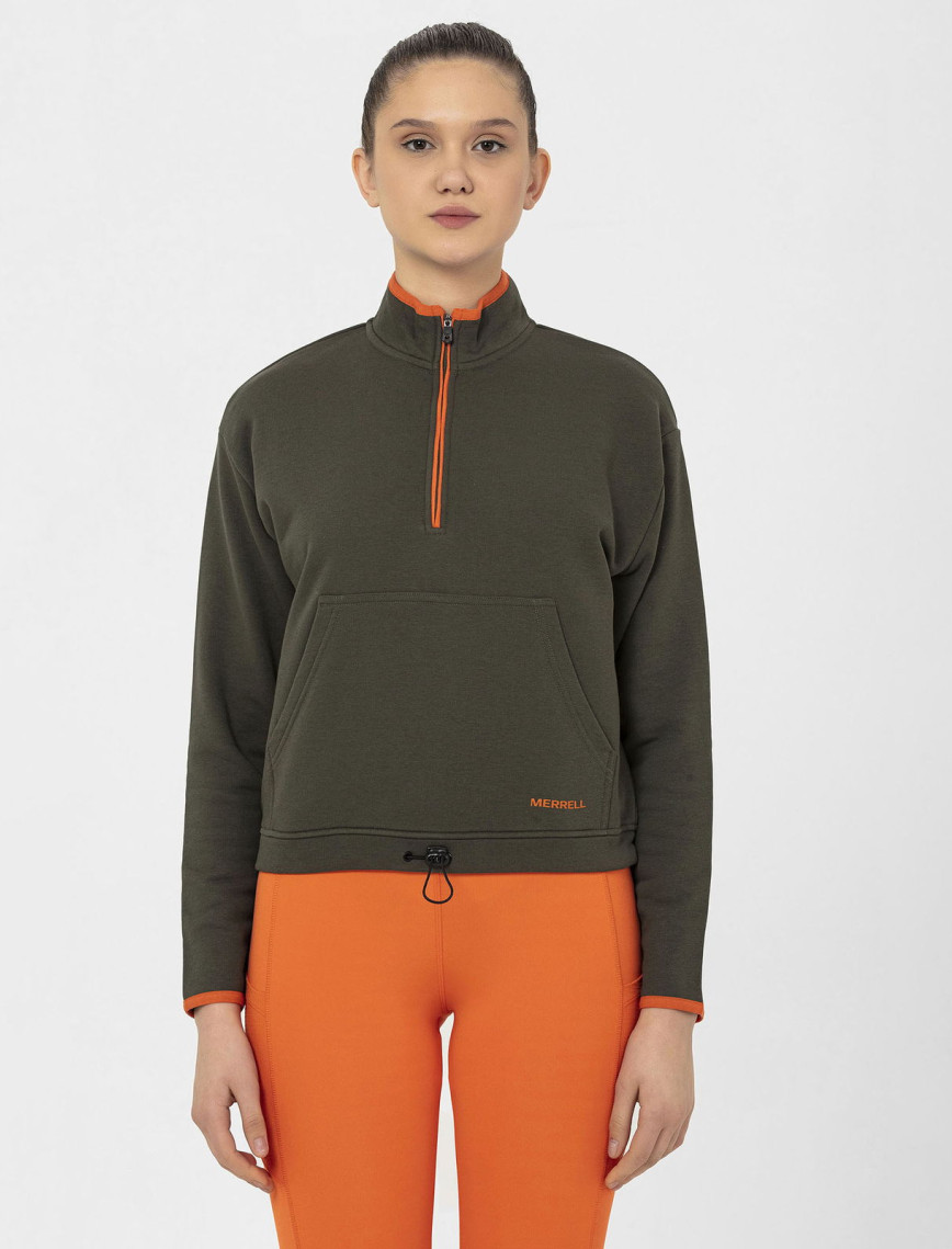 Merrell Sense Kadın Yeşil Sweatshirt Merrell Sense Kadın Yeşil Sweatshirt