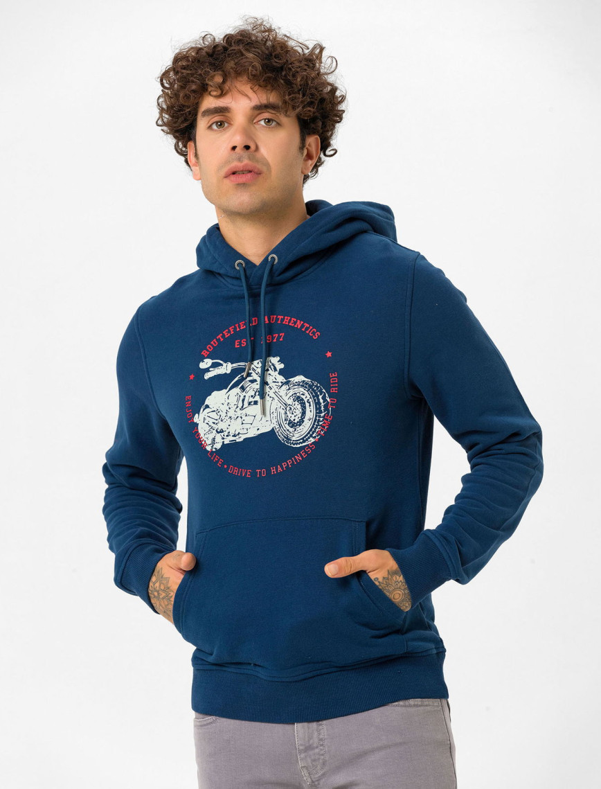 Routefield Harvey Erkek Mavi Sweatshirt Routefield Harvey Erkek Mavi Sweatshirt
