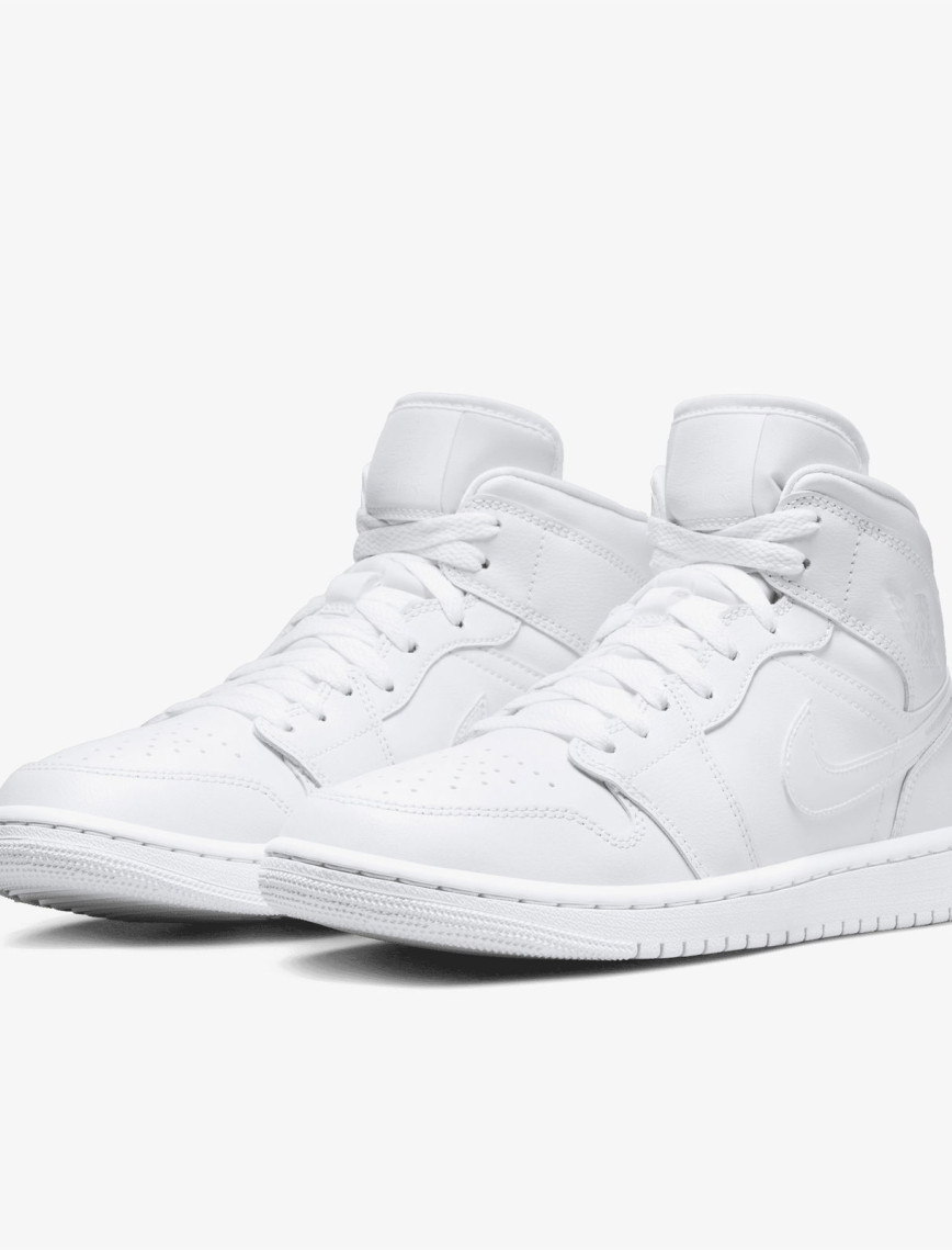Jordan Air 1 Mid Beyaz Spor Ayakkabı Jordan Air 1 Mid Beyaz Spor Ayakkabı