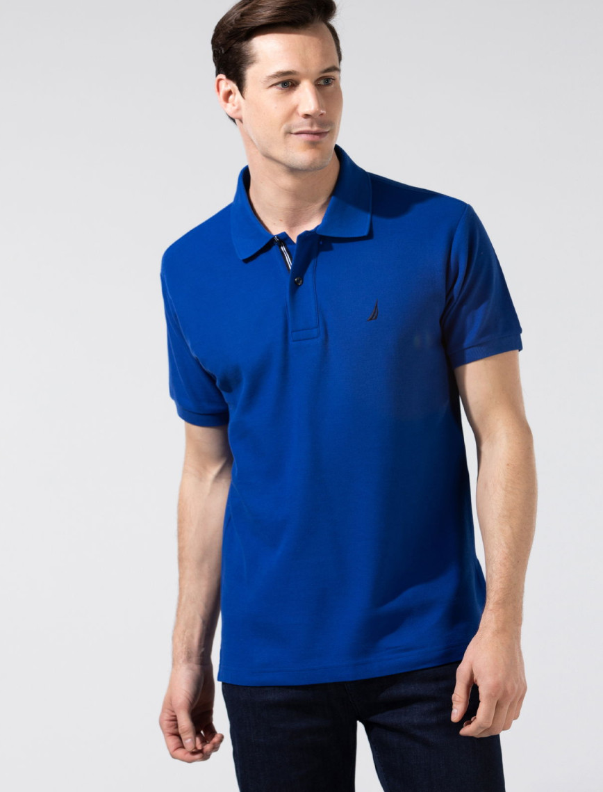 Nautica Erkek Classic Fit Mavi Kısa Kollu Polo Nautica Erkek Classic Fit Mavi Kısa Kollu Polo