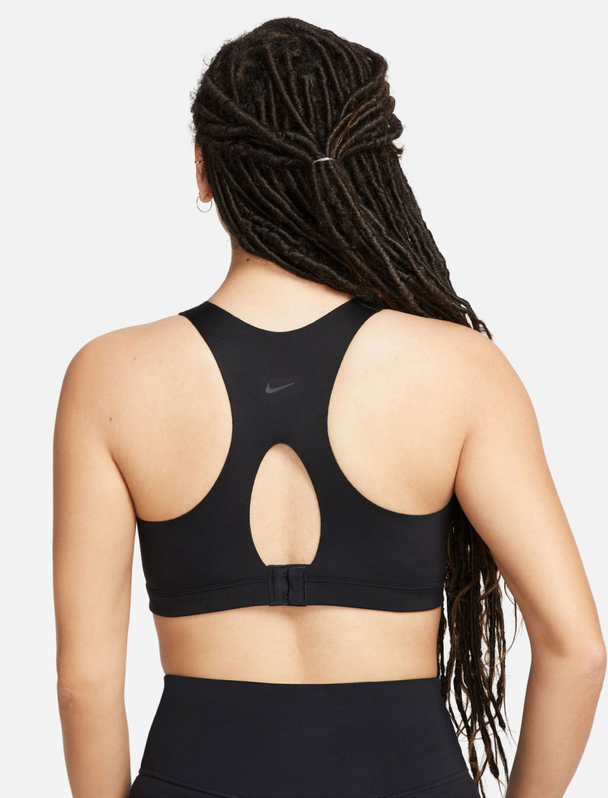 Nike Dri-Fit Alpha Zip-Front Kadın Siyah Bra Nike Dri-Fit Alpha Zip-Front Kadın Siyah Bra