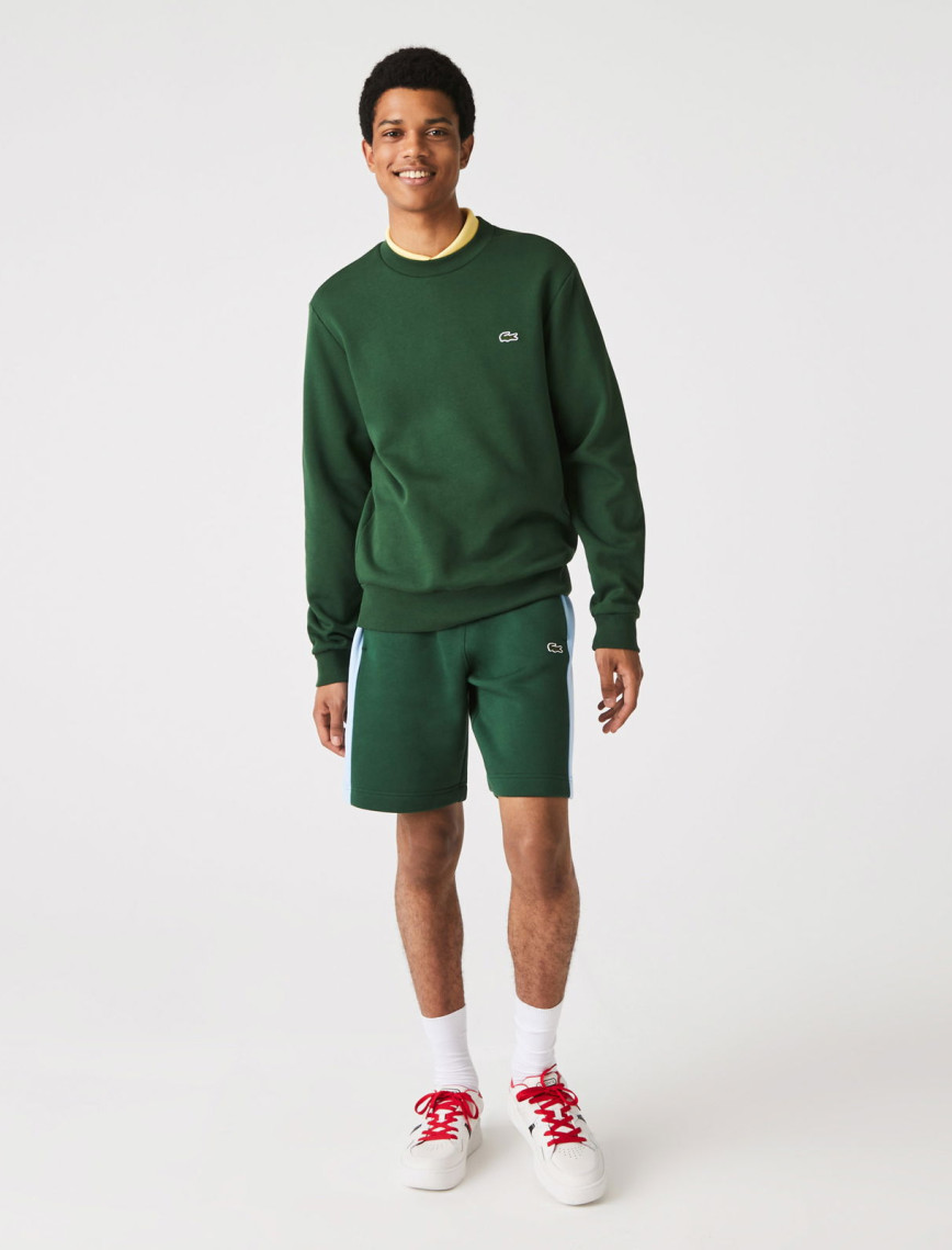Lacoste Erkek Classic Fit Bisiklet Yaka Yeşil Sweatshirt Lacoste Erkek Classic Fit Bisiklet Yaka Yeşil Sweatshirt