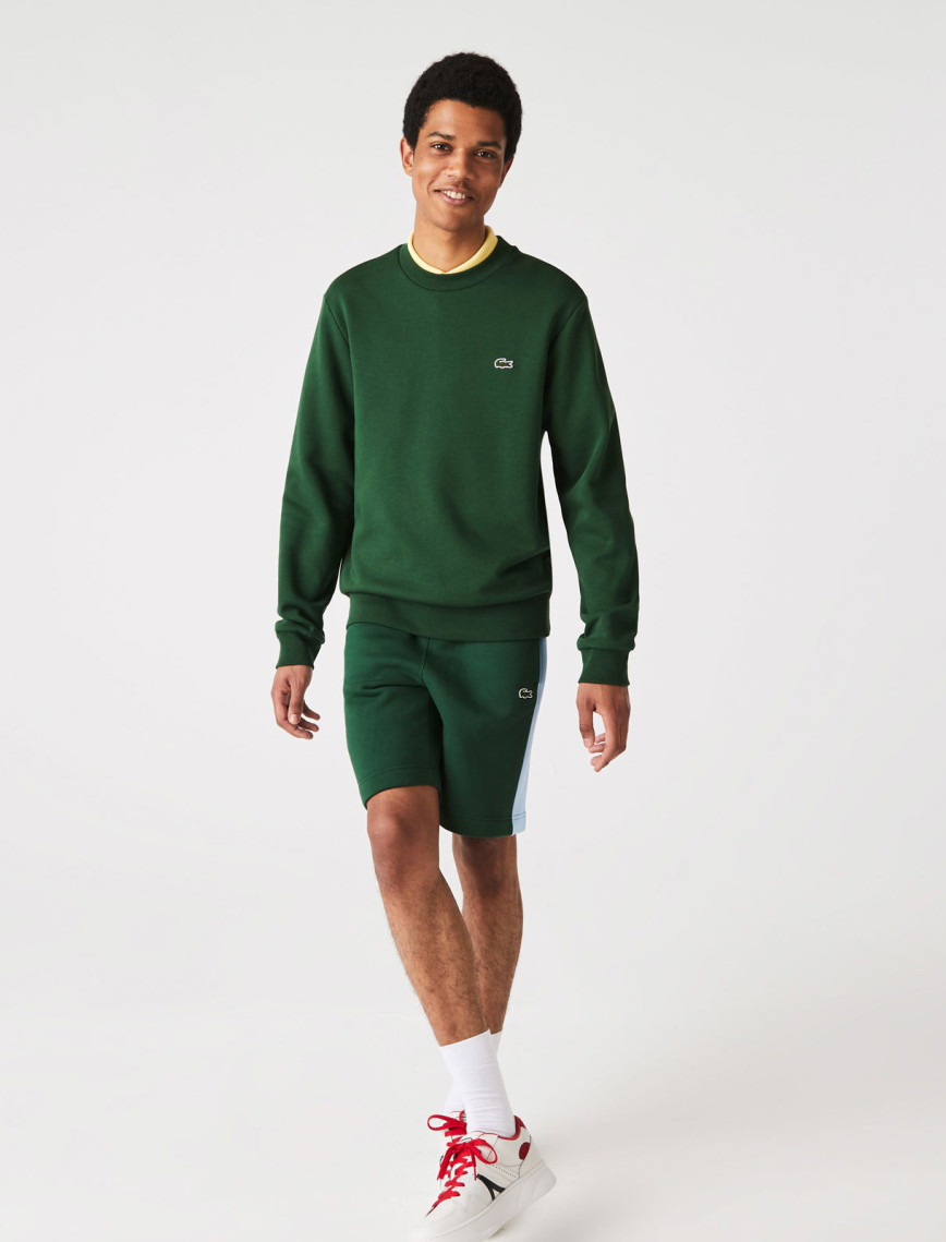 Lacoste Erkek Classic Fit Bisiklet Yaka Yeşil Sweatshirt Lacoste Erkek Classic Fit Bisiklet Yaka Yeşil Sweatshirt