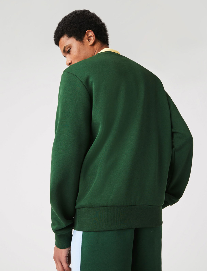 Lacoste Erkek Classic Fit Bisiklet Yaka Yeşil Sweatshirt Lacoste Erkek Classic Fit Bisiklet Yaka Yeşil Sweatshirt