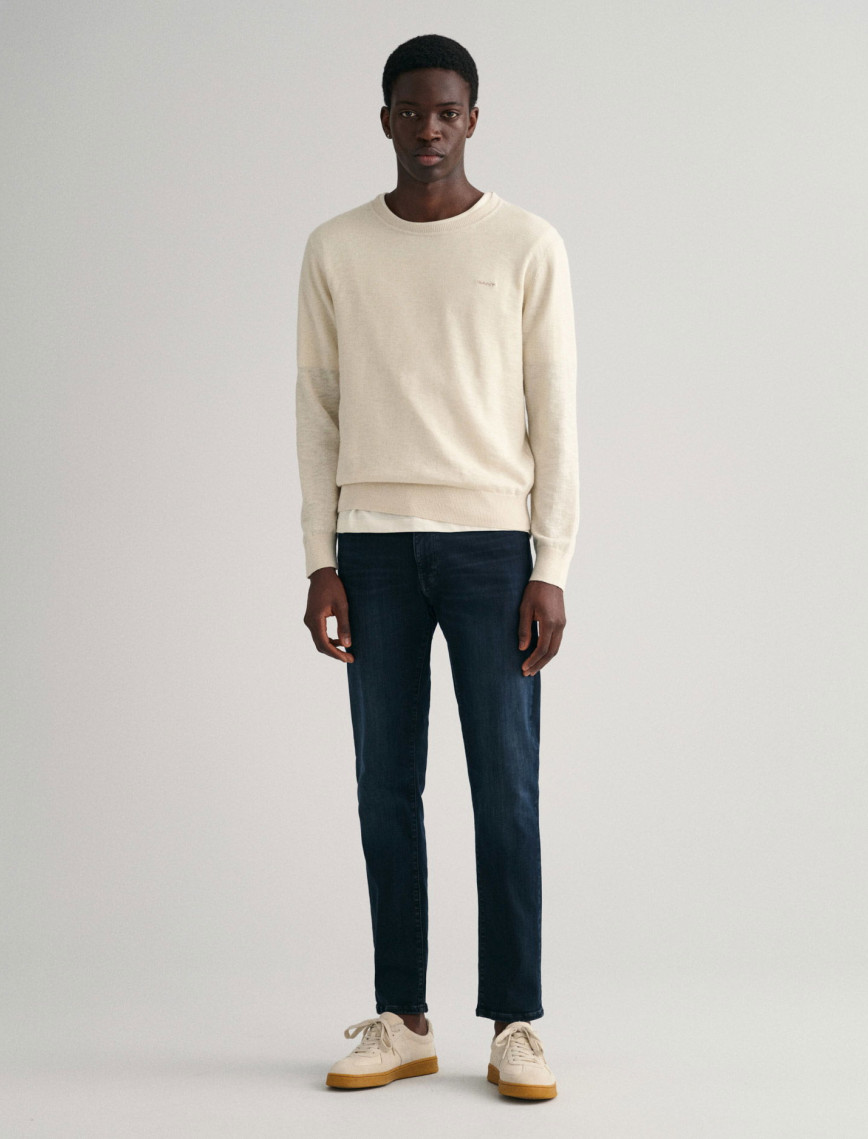 GANT Erkek Lacivert Extra Slim Fit Jean Pantolon