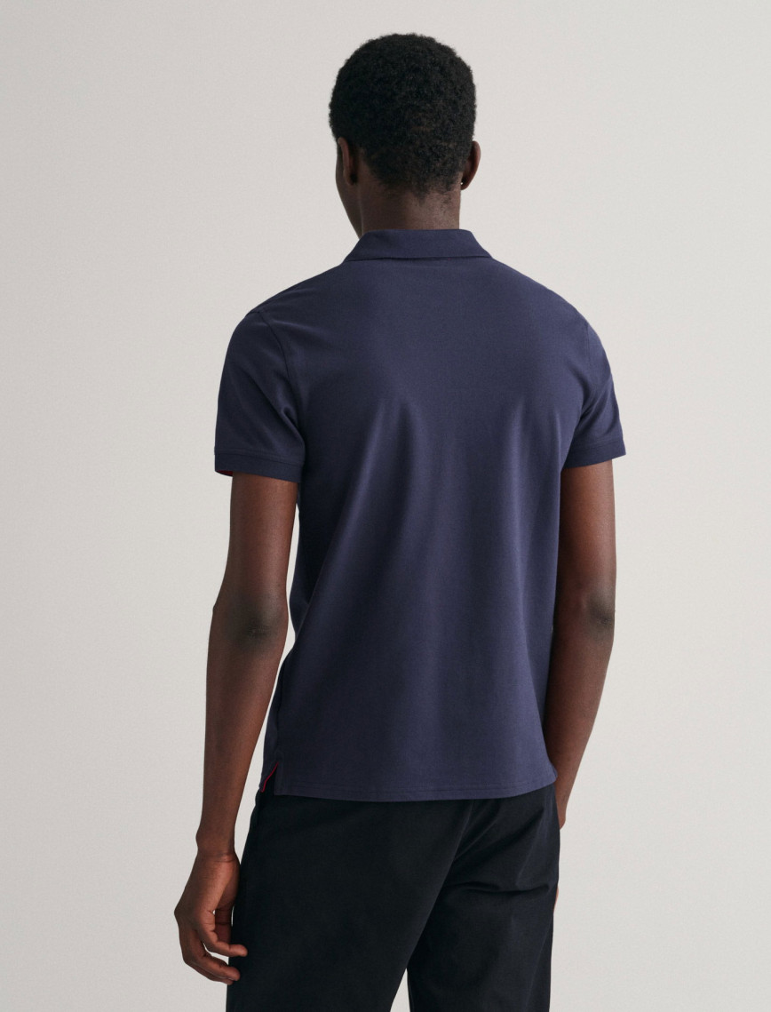 GANT Erkek Lacivert Slim Fit Polo GANT Erkek Lacivert Slim Fit Polo