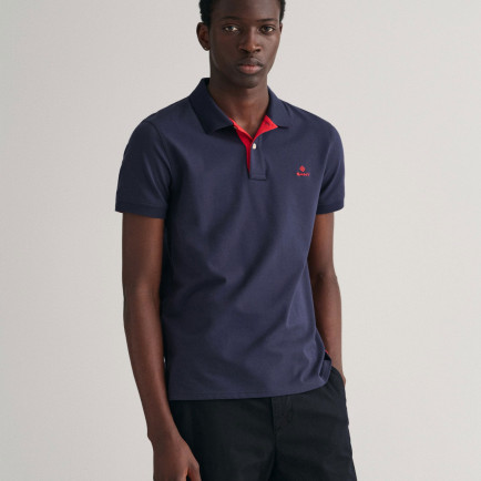 GANT Erkek Lacivert Slim Fit Polo GANT Erkek Lacivert Slim Fit Polo