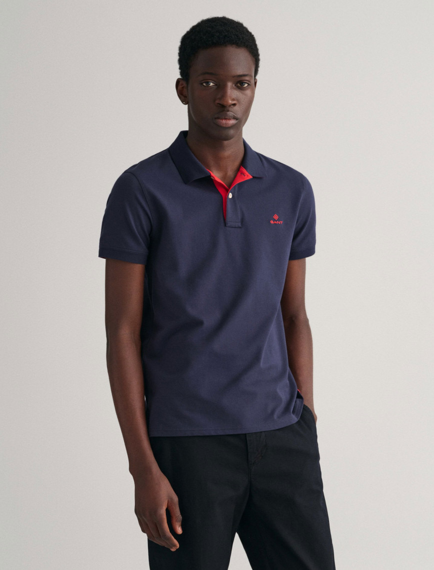 GANT Erkek Siyah Slim Fit Polo GANT Erkek Siyah Slim Fit Polo