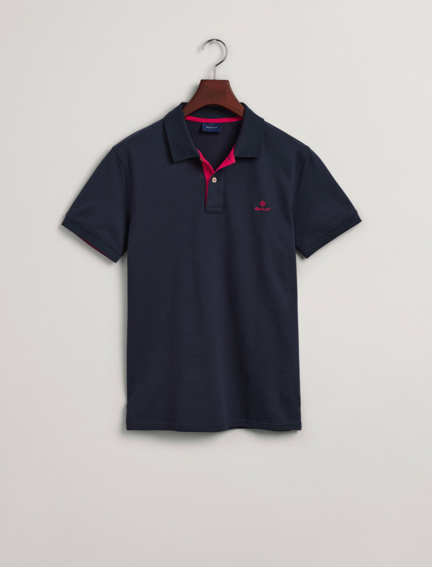 GANT Erkek Lacivert Slim Fit Polo GANT Erkek Lacivert Slim Fit Polo