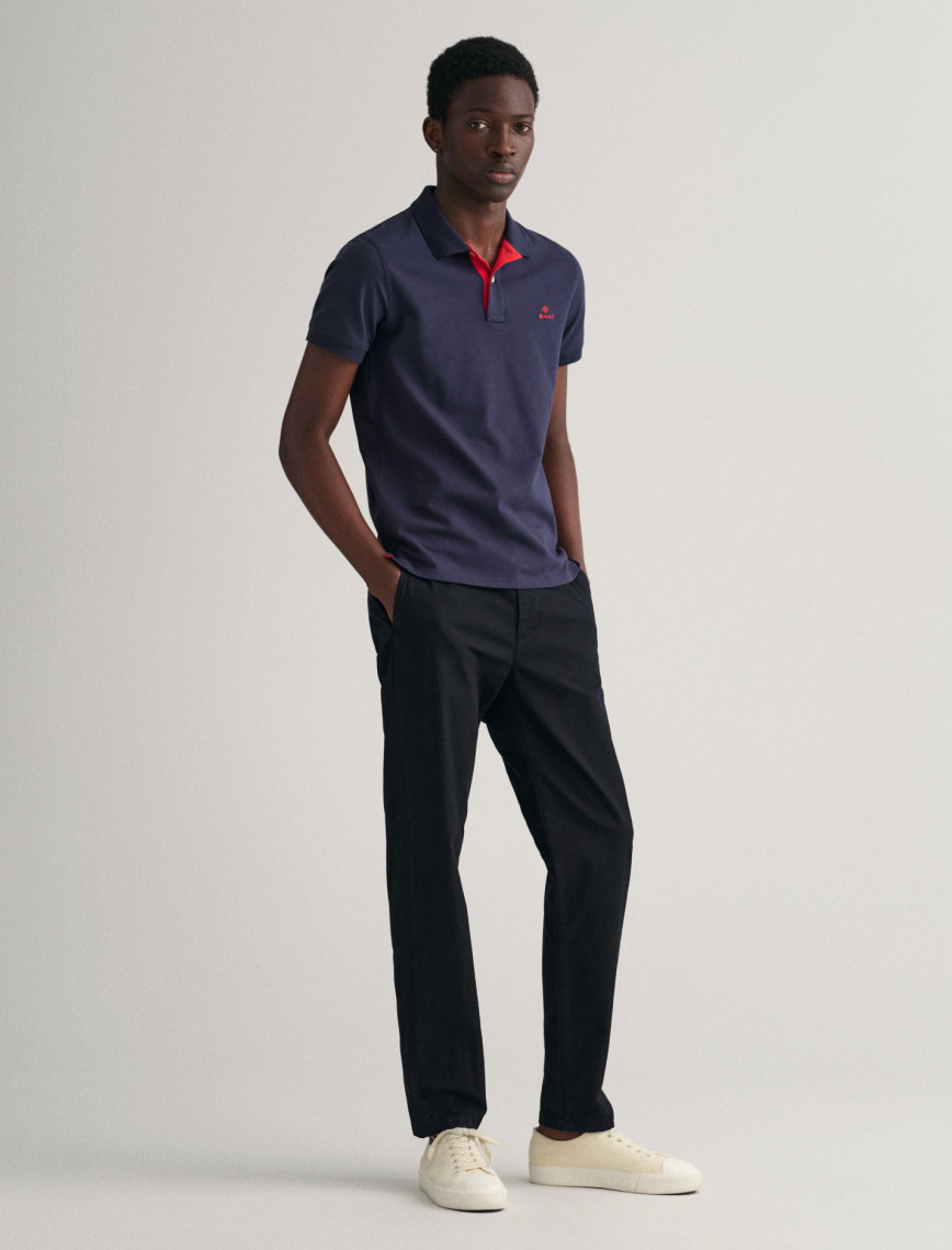 GANT Erkek Lacivert Slim Fit Polo GANT Erkek Lacivert Slim Fit Polo