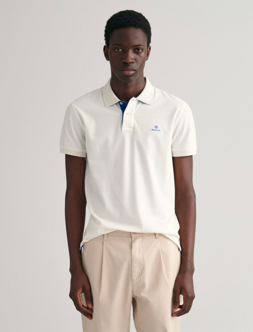 GANT Erkek Lacivert Slim Fit Polo GANT Erkek Lacivert Slim Fit Polo