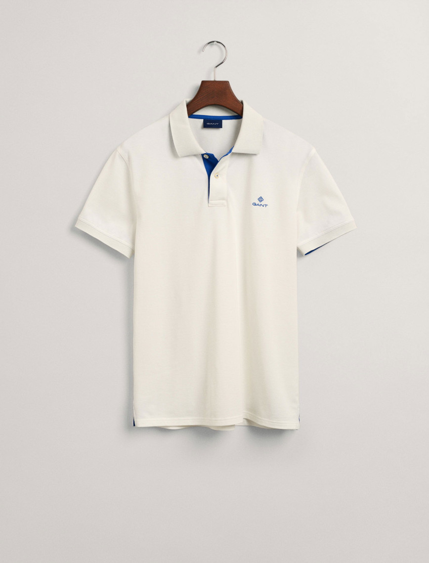 GANT Erkek Krem Slim Fit Polo GANT Erkek Krem Slim Fit Polo