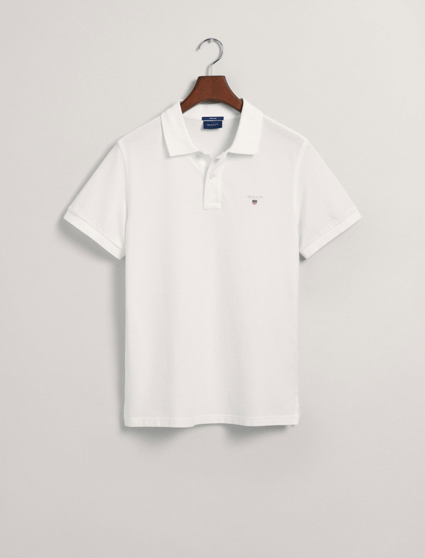 GANT Erkek Beyaz Regular Fit Polo GANT Erkek Beyaz Regular Fit Polo
