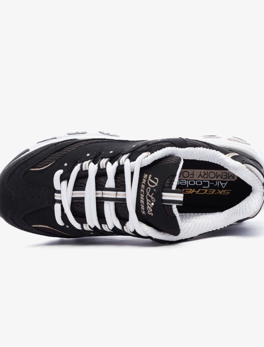 Skechers D'Lites Kadın Siyah Spor Ayakkabı Skechers D'Lites Kadın Siyah Spor Ayakkabı