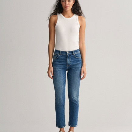GANT Kadın Mavi Slim Fit Jean Pantolon GANT Kadın Mavi Slim Fit Jean Pantolon