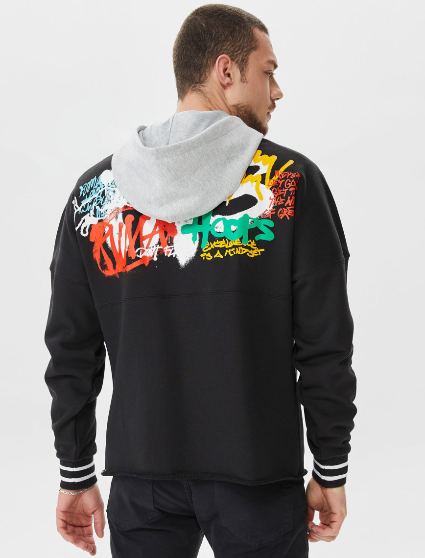 Puma Boroughs Erkek Siyah Kapüşonlu Sweatshirt Puma Boroughs Erkek Siyah Kapüşonlu Sweatshirt