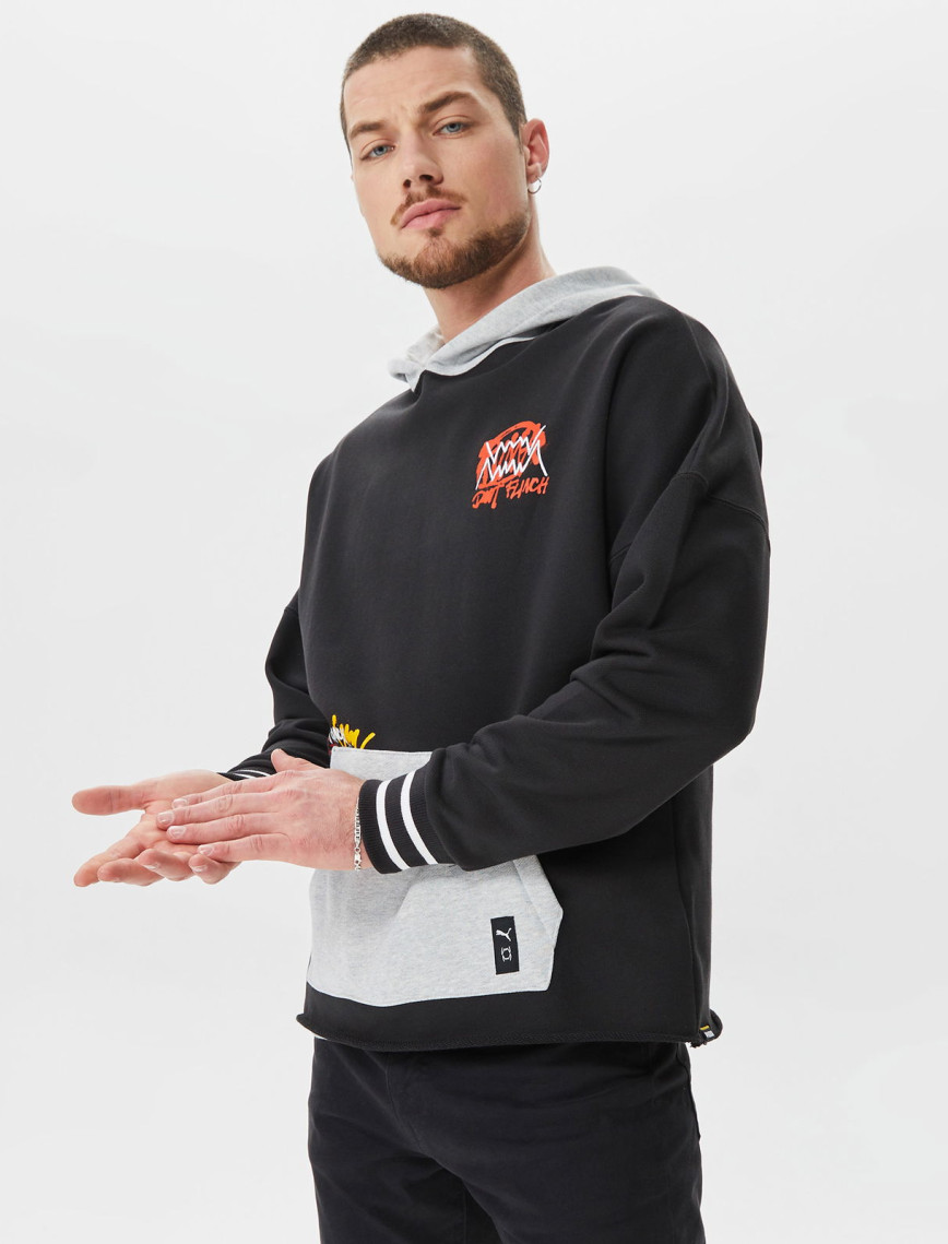 Puma Boroughs Erkek Siyah Kapüşonlu Sweatshirt Puma Boroughs Erkek Siyah Kapüşonlu Sweatshirt