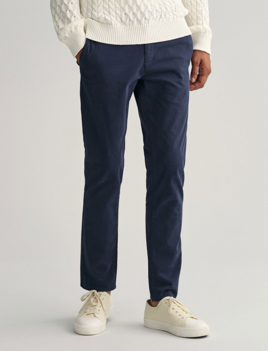 GANT Erkek Lacivert Extra Slim Fit Pantolon GANT Erkek Lacivert Extra Slim Fit Pantolon