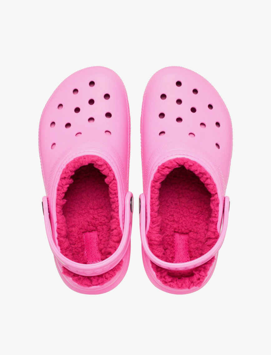 Crocs Classic Lined Clog Lifestyle Slippers Pembe Terlik Crocs Classic Lined Clog Lifestyle Slippers Pembe Terlik