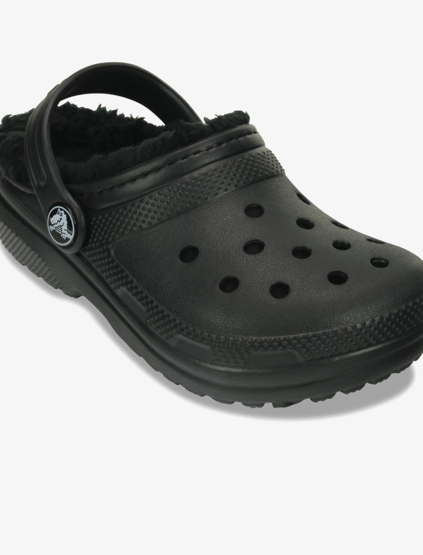Crocs Classic Lined Clog Çocuk Siyah Terlik