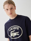 Lacoste Erkek Relaxed Fit Bisiklet Yaka Baskılı Lacivert T-Shirt Lacoste Erkek Relaxed Fit Bisiklet Yaka Baskılı Lacivert T-Shirt