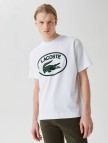 Lacoste Erkek Relaxed Fit Bisiklet Yaka Baskılı Beyaz T-Shirt Lacoste Erkek Relaxed Fit Bisiklet Yaka Baskılı Beyaz T-Shirt