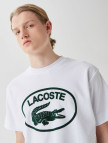Lacoste Erkek Relaxed Fit Bisiklet Yaka Baskılı Beyaz T-Shirt Lacoste Erkek Relaxed Fit Bisiklet Yaka Baskılı Beyaz T-Shirt