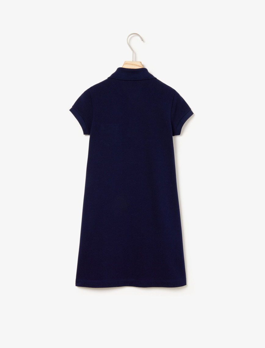 Lacoste Kız Çocuk Kısa Kollu Polo Yaka Lacivert Elbise Lacoste Kız Çocuk Kısa Kollu Polo Yaka Lacivert Elbise